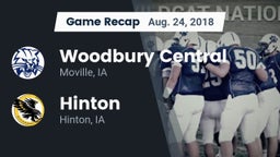 Recap: Woodbury Central  vs. Hinton  2018