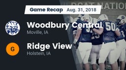 Recap: Woodbury Central  vs. Ridge View  2018