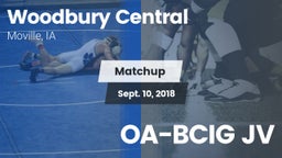 Matchup: Woodbury Central vs. OA-BCIG JV 2018