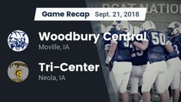 Recap: Woodbury Central  vs. Tri-Center  2018