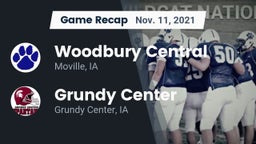 Recap: Woodbury Central  vs. Grundy Center  2021