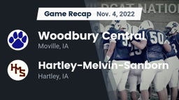 Recap: Woodbury Central  vs. Hartley-Melvin-Sanborn  2022