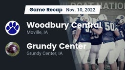 Recap: Woodbury Central  vs. Grundy Center  2022
