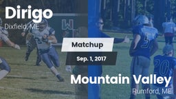 Matchup: Dirigo  vs. Mountain Valley  2017