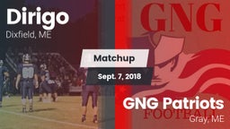 Matchup: Dirigo  vs. GNG Patriots 2018