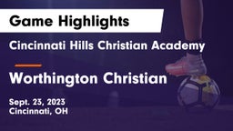 Cincinnati Hills Christian Academy vs Worthington Christian  Game Highlights - Sept. 23, 2023