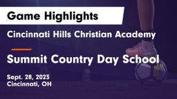 Cincinnati Hills Christian Academy vs Summit Country Day School Game Highlights - Sept. 28, 2023