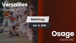 Matchup: Versailles High vs. Osage  2018