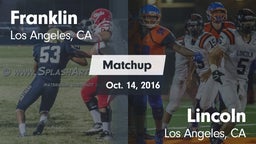 Matchup: Franklin  vs. Lincoln  2016