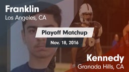 Matchup: Franklin  vs. Kennedy  2016