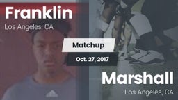 Matchup: Franklin  vs. Marshall  2017