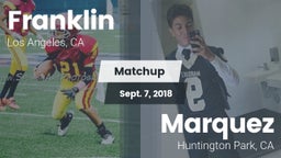 Matchup: Franklin  vs. Marquez  2018