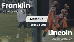 Matchup: Franklin  vs. Lincoln  2018