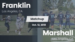 Matchup: Franklin  vs. Marshall  2018