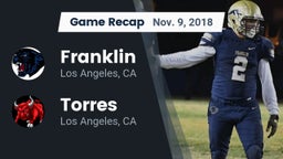 Recap: Franklin  vs. Torres  2018