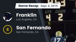 Recap: Franklin  vs. San Fernando  2019