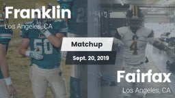 Matchup: Franklin  vs. Fairfax 2019