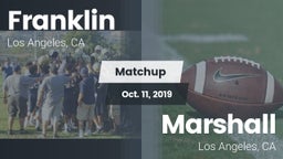 Matchup: Franklin  vs. Marshall  2019