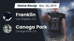 Recap: Franklin  vs. Canoga Park  2019