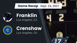 Recap: Franklin  vs. Crenshaw  2021