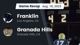 Recap: Franklin  vs. Granada Hills  2023