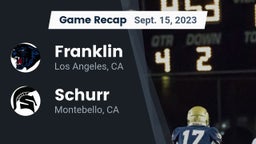 Recap: Franklin  vs. Schurr  2023