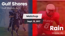 Matchup: Gulf Shores High vs. Rain  2017