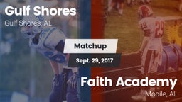 Matchup: Gulf Shores High vs. Faith Academy  2017