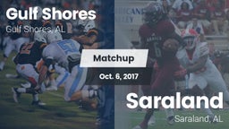 Matchup: Gulf Shores High vs. Saraland  2017