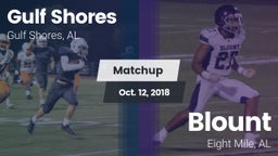 Matchup: Gulf Shores High vs. Blount  2018