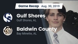 Recap: Gulf Shores  vs. Baldwin County  2019