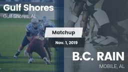 Matchup: Gulf Shores High vs. B.C. RAIN  2019