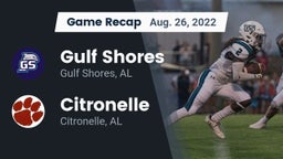 Recap: Gulf Shores  vs. Citronelle  2022