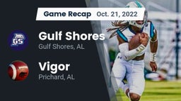 Recap: Gulf Shores  vs. Vigor  2022
