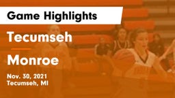 Tecumseh  vs Monroe  Game Highlights - Nov. 30, 2021