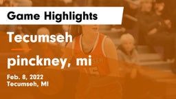 Tecumseh  vs pinckney, mi Game Highlights - Feb. 8, 2022