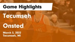 Tecumseh  vs Onsted  Game Highlights - March 3, 2022