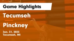 Tecumseh  vs Pinckney Game Highlights - Jan. 31, 2023