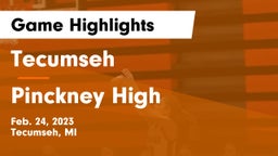 Tecumseh  vs Pinckney High Game Highlights - Feb. 24, 2023