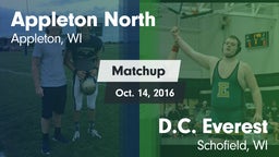 Matchup: Appleton North High  vs. D.C. Everest  2016
