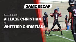 Recap: Village Christian  vs. Whittier Christian 2015