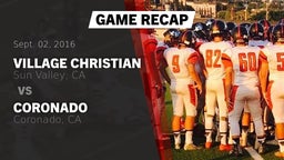 Recap: Village Christian  vs. Coronado  2016