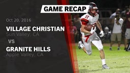 Recap: Village Christian  vs. Granite Hills  2016