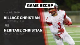 Recap: Village Christian  vs. Heritage Christian   2016