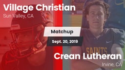 Matchup: Village Christian vs. Crean Lutheran  2019
