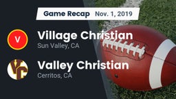 Recap: Village Christian  vs. Valley Christian  2019