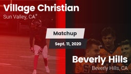 Matchup: Village Christian vs. Beverly Hills  2020