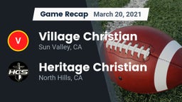 Recap: Village Christian  vs. Heritage Christian   2021