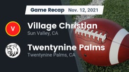 Recap: Village Christian  vs. Twentynine Palms  2021