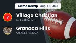 Recap: Village Christian  vs. Granada Hills  2023